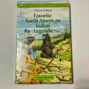 Listen & Read Favorite North American Indian Legends - Cassette and Book NIB